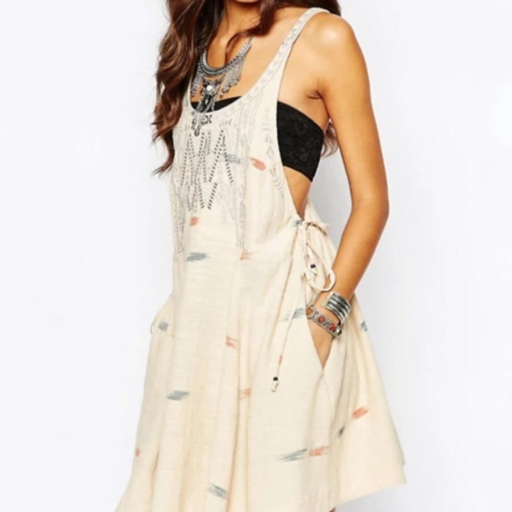 **EUC FREE PEOPLE ARIZONA MINI DRESS TEA COMBO M**